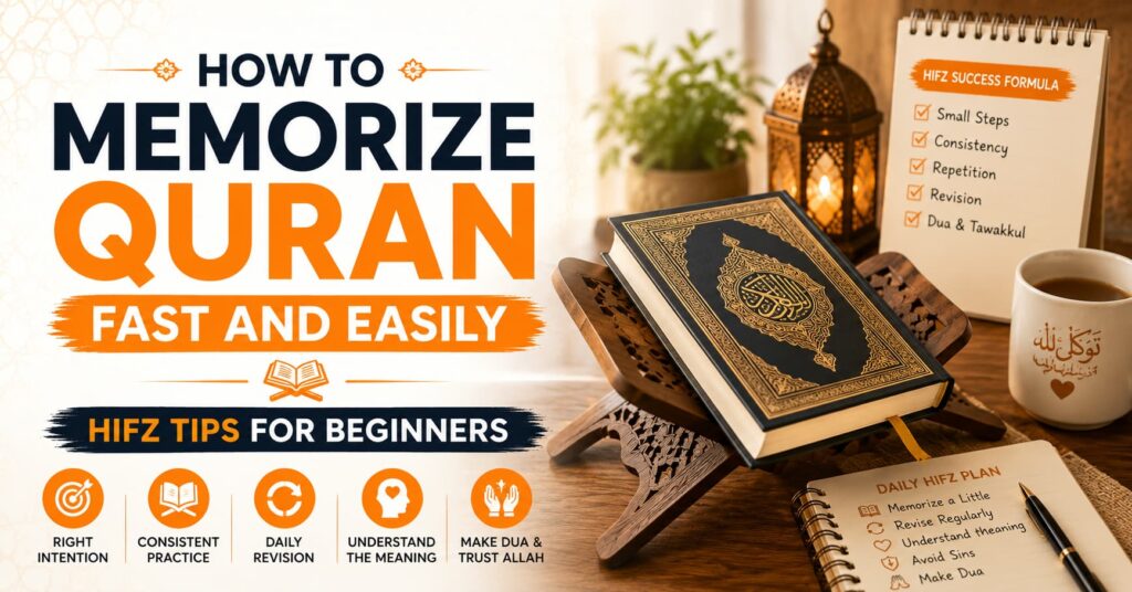 How to Memorize Quran Fast and Easily — Hifz Tips for Beginners